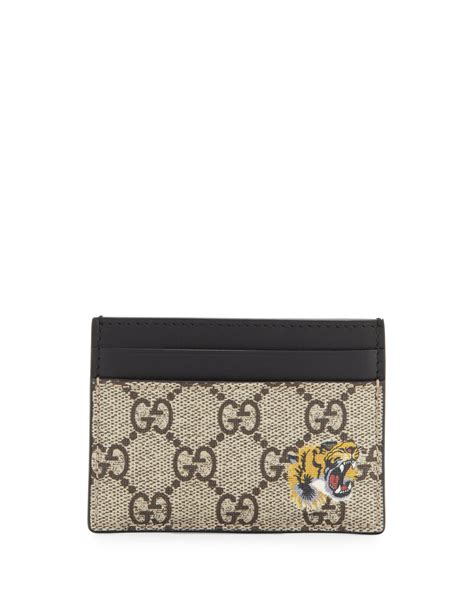 gucci men's card case tiger|gucci cardholder men.